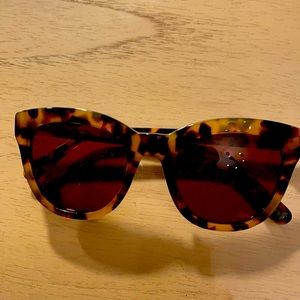 J. Crew Cabana Oversized Sunglasses in Caramel Tort